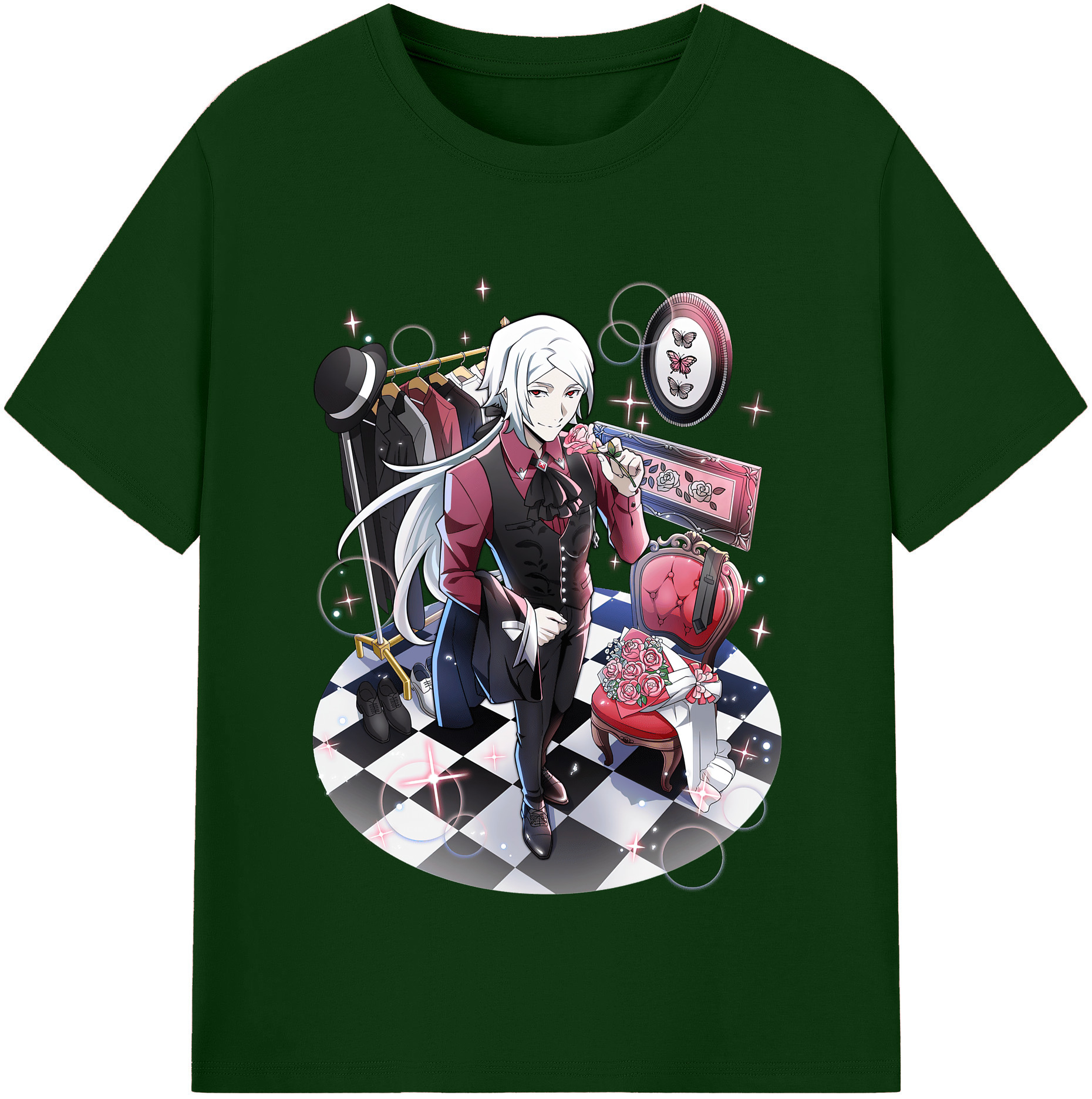 （画像用） 文豪ストレイドッグス Bungo Stray Dogs 綿100％半袖Tシャツ（フロントプリント）